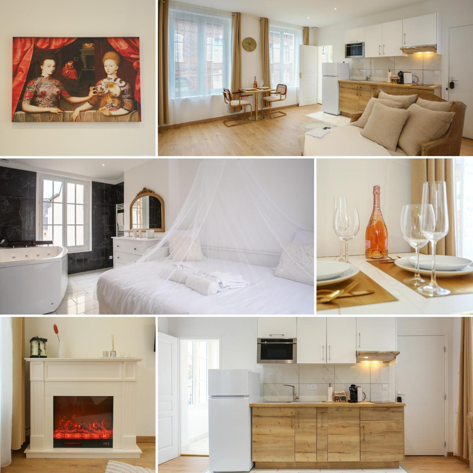 L'Amour Vrai - Love Room -T2 Elegant Et Romantique Abbeville Esterno foto